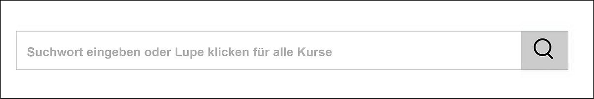 Ausschnitt MVHS-Website: Suchfeld mit Lupe zum Eingeben eines Suchbegriffs