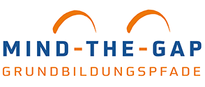 Logo Mind the Gap - Grundbildungspfade