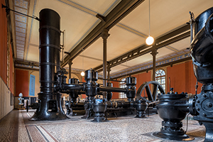 Foto. Wasserkraftwerk Innenraum