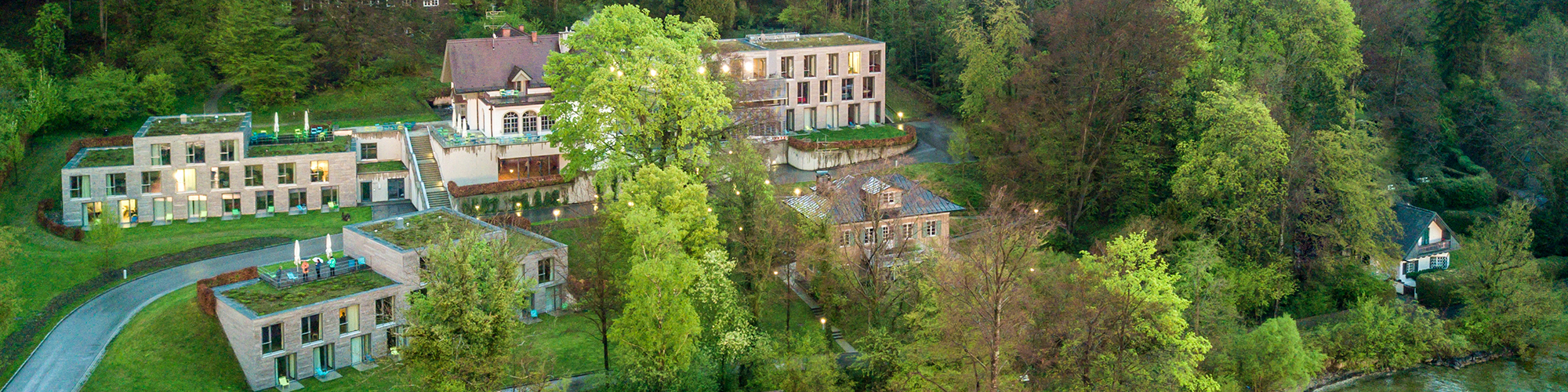 Luftansicht Haus Buchenried